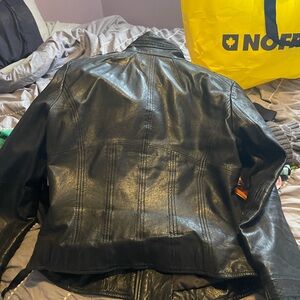 Danier ladies black biker jacket